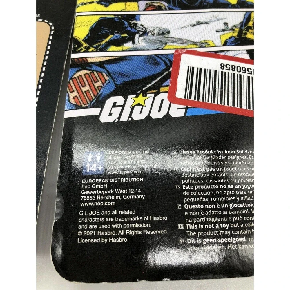GI Joe Retro Collection 3.75” Snake Eyes Action Figure Walmart Exclusive 2021